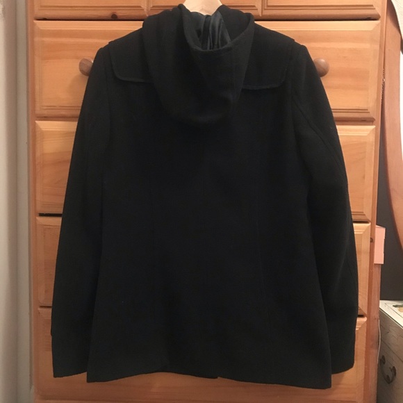 Black Pea Coat - Picture 2 of 5